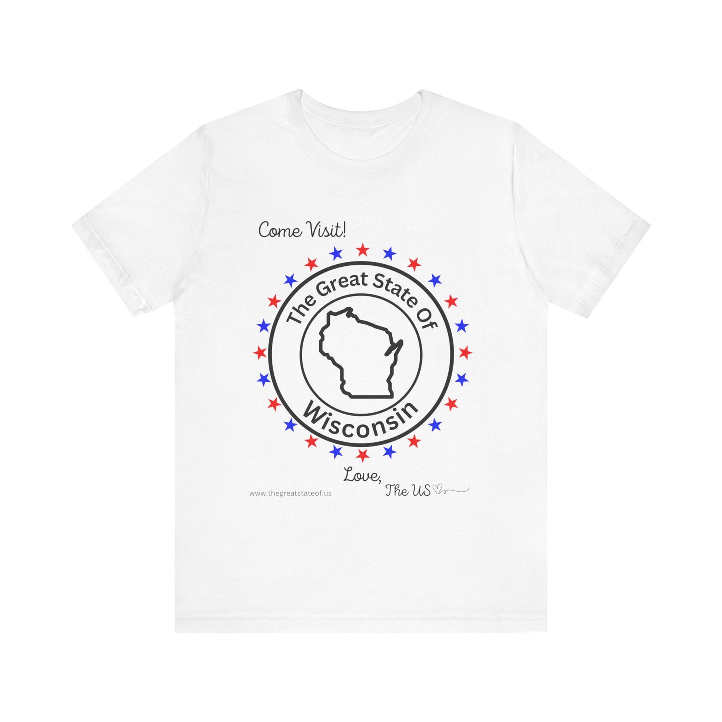 Wisconsin - State Love Tee