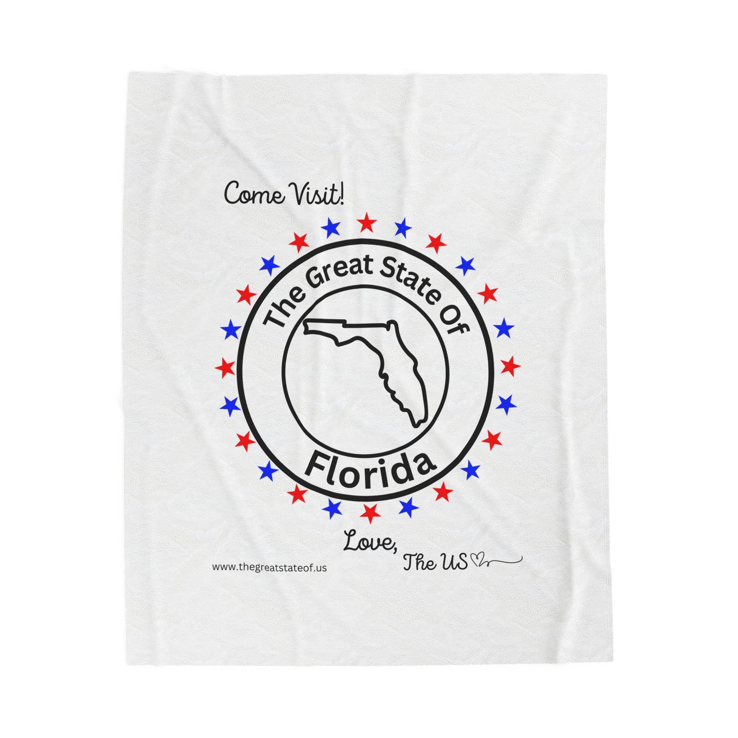 Florida - State Love Velveteen Plush Blanket