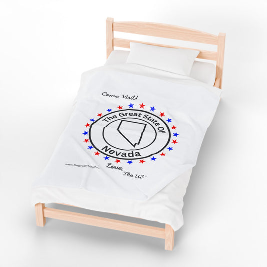 Nevada - State Love Velveteen Plush Blanket