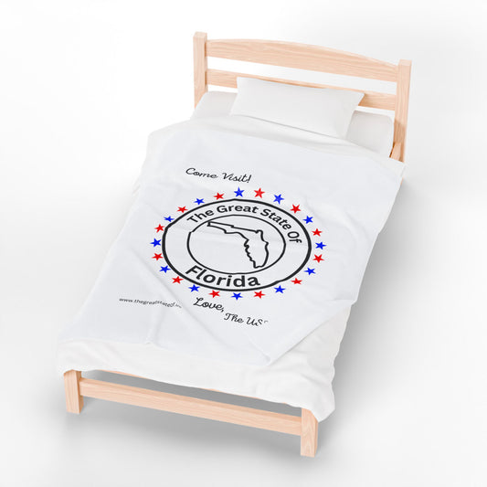 Florida - State Love Velveteen Plush Blanket